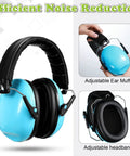 Four Pack Kids Ear Protection Earmuffs Adjustable Noise Reduction 27NRR Noise Cancelling Earmuffs for sleep and study, blue