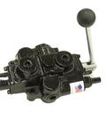 Beefy Directional Control Valve 4 Way 3 Position Single Spool Spring Center To Neutral Cast Iron Body 3000 PSI Lever Handle