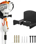 Heavy Duty Weed Wacker Wall Rack For Garage Storage With Hooks For Trimmer Blower And Lawn Equipment Durable Metal Tool Organizer
