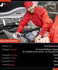 Mechanic installing All In One Camshaft Position Sensor And Camshaft Adjuster Magnet Solenoid Kit for Mercedes-Benz 2006 to 2015