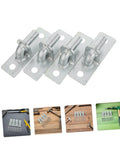 4 Pack Wall Mount Gate Hinges For Barn And Metal Doors Hella Heavy Duty Farm Gate Hardware with silver finish and quick install design.
