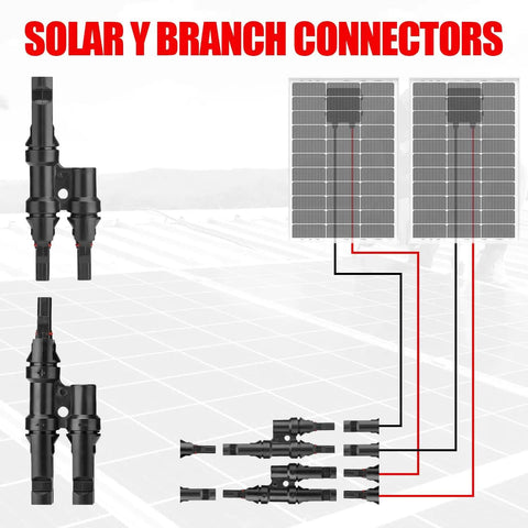 Solar Crimper Tool Kit With Y Connector 24 Piece All In One Solar Wiring Kit For PV MC4 Connectors diagram