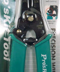 CP-301G Pro'sKit Precision Wire Stripper on packaging, CNC notch tool, safety lock, green handles, 30-20 AWG rating.