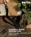 Five Piece Garden Tool Set With Stainless Steel Heads And Ergonomic Walnut Handles Grab And Go Cultivator Hoes Shovel Trowel And Weeder