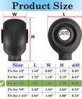 Heavy-Duty Three Quarter Inch Heim Joint Dust Boots 4-Pack Rod End Rubber Covers For Replacements And Repairs Durable Dust Seals To Block Dirt Mud Sand And Water, size chart for 3/4 inch fit