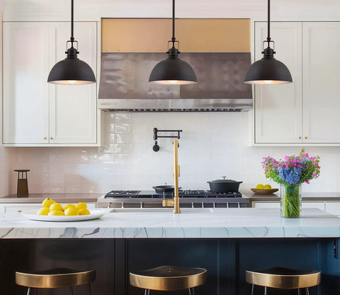 Modern Retro Pendant Light With Dome Shade In Oil Rubbed Bronze Finish Industrial Hanging Light With Swivel Joints For Sloped Ceilings