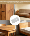 Heavy Duty Stainless Steel Mending Brackets 40 Pack Straight Up Solid Plates For Wood Shelves And Cabinets Rust Resistant Diy Joining Hardware on furniture
