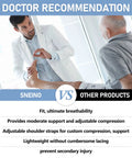 Doctor explaining benefits of Ankle Support Brace 2 Pack For Women And Men, Breathable Adjustable Ankle Stabilizer