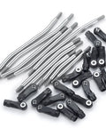 10Pcs Stainless Steel Rod Linkage Set For 1 10 TRX4 RC Crawler Wheelbase 313mm And 7mm Steering Rod Upgrade Parts Beef Up Rigidity And Stability For A Heck Of A Lot More Flexibility And Longer Chassis Life