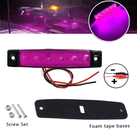 Purple LED Rock Lights 10 Pack Underglow Lighting Kit with screws and foam tape for universal car use