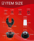 Front Mount Pro Grade Hydraulic Steering Cylinder Seal Kit With Pin Wrench For SeaStar HC5340 HC5341 and dimensions