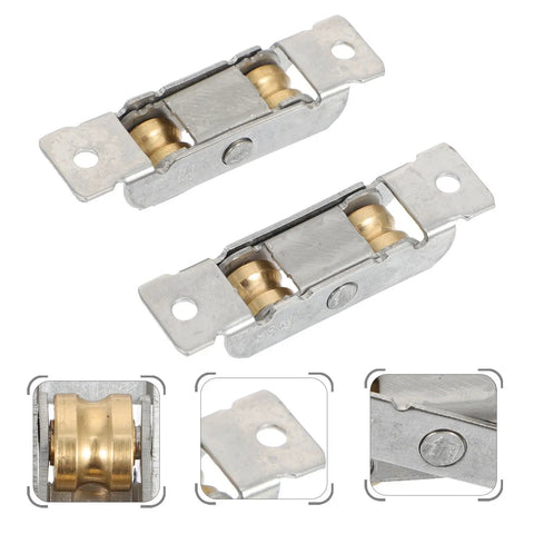 Built Tough Double Wheel Sliding Patio Door Rollers With Stainless Steel Pulley Set, double wheel sliders for smooth door action.