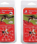 Hummzinger Nectar Guard Tips For Bird Feeders Pack Of 2 Insect Shield packaging with beak-activated seal visible