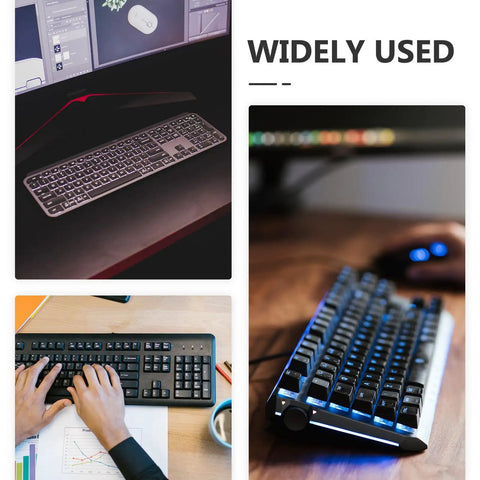 Slick Under Desk Keyboard Tray With Smooth Slide Out Drawer And Ergonomic Wrist Rest, Straight Up Durable Build for efficient workspace use.