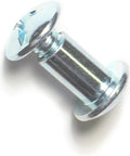 Rugged Zinc Plated Steel Binding Post With Hex Screws Quarter Inch By Half Inch Thread, showing a detailed close-up of the binding post.