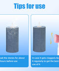 4x2 Inch Cylinder Air Stone Diffuser for Aquarium and Hydroponics Pro-Grade High-Output Aerator Kit use tips with cleaning brush