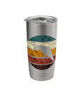 Hang Gliding Retro Flying Vintage Hang Glider Stainless Steel Insulated Tumbler For Sky Riders with colorful retro design.