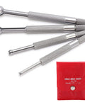 Four Piece Dial Bore Gauge Set For Measuring Small Holes 3-13mm, Telescoping Steel Bore Gage Kit with red storage case