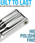 10 In 1 Bike Multitool For Road And Mountain Bikes Ultra Compact Pocket Repair Kit With 10 Tools Slim Chrome Vanadium Steel