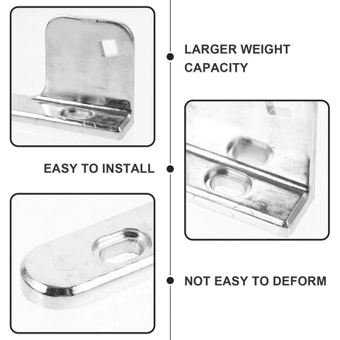 Close-up of Replaceable Freezer Hinge And Refrigerator Door Hinge Stainless Steel With 35mm Shaft showing details and installation points