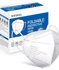5-Ply KN95 Face Mask 50 Pack Breathable Disposable Respirator With Elastic Ear Loops And Nose Bridge Clip Filters PM2.5 Particles