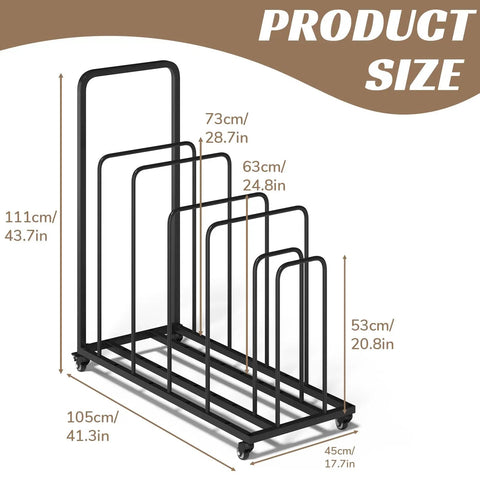 Built-Tough Cardboard Box Organizer On Wheels With Adjustable Storage Rack Metal Cart Stand With Handle dimensions