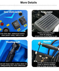 Detailed features of Commercial Floor Scrubber With 20 Inch Cleaning Path Dual Tank System 50L Fresh Water 40L Waste Water