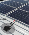 Solar Cable Entry Gland With 10AWG 3.28 Foot Extension Cable UV Resistant And Waterproof Solar Junction Box installed on RV roof