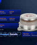 Drop In Ready To Roll Rear Wheel Hub Bearing Assembly OE 541011 with dimensions and specs visible