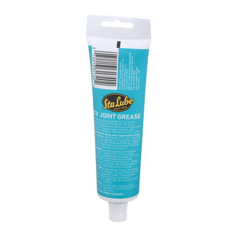 Heavy Duty CV Joint Grease With Extreme Pressure And Anti Seize Formula 4 Oz Tube Lithium Based Lubricant For U Joints And Driveshafts High Temp Resistant Long Lasting Performance, back label