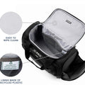 Interior view of Ultra Lightweight Underseat Carry On Tote For Weekend Getaways 18 Inch Slim Travel Bag 28 L Fits Under Most Airline Seats.