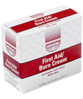 Box of Antiseptic Aloe First Aid Cream In 0.9g Dose Packets, 25 Pack Carton for pain relief and contamination-free use.