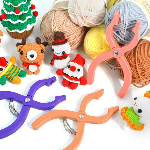 Foolproof Safety Eyes Jig Pliers For Doll Faces, No Fuss Auxiliary Tool That Spares Knuckles, Hella Durable Plastic Jaw for hobby use.