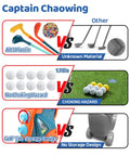 Comparison of Toddler Golf Set With Putting Mat And Mini Golf Cart For Indoor And Outdoor Fun, highlighting safety and material features.