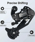 7/8 Speed Rear Derailleur Direct Mount For Mountain And Road Bikes Universal Replacement With Slick Shifting, Stable Alignment