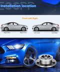Pair Of Front Wheel Hub Bearing Assemblies For 2000 2001 Dodge Ram 1500 2WD 5 Lug With ABS OE Quality Replacement Drop In No Mod Needed Compatible With ABS Sensor 515084 displayed with car installation location diagram.