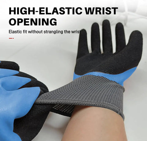Heavy Hitter Insulated Work Gloves ASTM D120 Certified 1000V Electrical Safety Gear with high-elastic wrist opening for comfort.