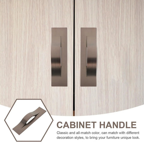 Modern Orb Finish Invisible Cabinet Drawer Pull Handle For Kitchen And Bath, 64mm Center To Center, on wardrobe doors