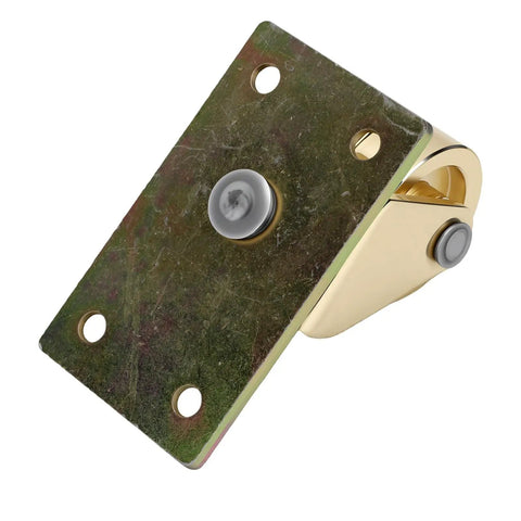 Jiawu Double Wheel Piano Caster, Metal Wheel for Furniture, close-up view showing durable metal plate and wheel design.