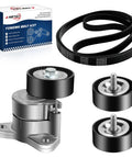 Plug And Play Serpentine Belt Drive Kit For 1.8L 2.0L And 2.4L Engines with components visible