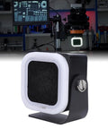 Close-up of DIY Solder Smoke Absorber and Portable Fume Extractor, 15000RPM high-flow fan with carbon filter and LED light