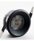 DWLANMLHYA 7W 9W 12W 15W COB LED Downlights for Indoor Lighting, black downlight with honeycomb lens design.