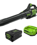 60V Cordless Leaf Blower With 610 CFM And 130 MPH Airflow, Beast Power, lightweight and quiet, includes 2.5Ah battery and 5A charger