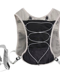 5L Reflective Hydration Running Vest For Ride Ready Comfort with mesh design and adjustable straps, front view