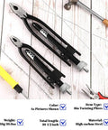 Durable 6-Inch Safety Wire Pliers with High-Carbon Steel Jaws for aircraft and auto industry on wooden background
