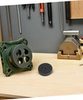 6 Pack Nylon Polishing Wheels 75mm With 10mm Hole For Marble Stone Metal Burnishing Buffing Discs on a workbench.