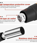 PVC Capsule Heat Shrinker For Wine Bottles 50mm Sealing Machine showing nozzle and air outlet details