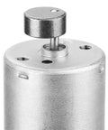 Close-up of Dual Shaft 12V DC Vibration Motor With High Torque For DIY Vibe Devices And Prototyping, low noise copper windings.