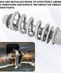 2 Pack M10x1.25 Exhaust Manifold Bolts With Springs Muffler Repair Kit showing bolt and spring design