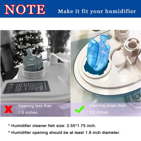 10 Pack Universal Humidifier Tank Cleaner Set For Warm And Cool Mist Humidifiers And Fish Tanks No Fuss Cleanup Works With Drop Droplet Adorable Tank Models Blue Cleaning Pods 1.75 By 2.55 Inches